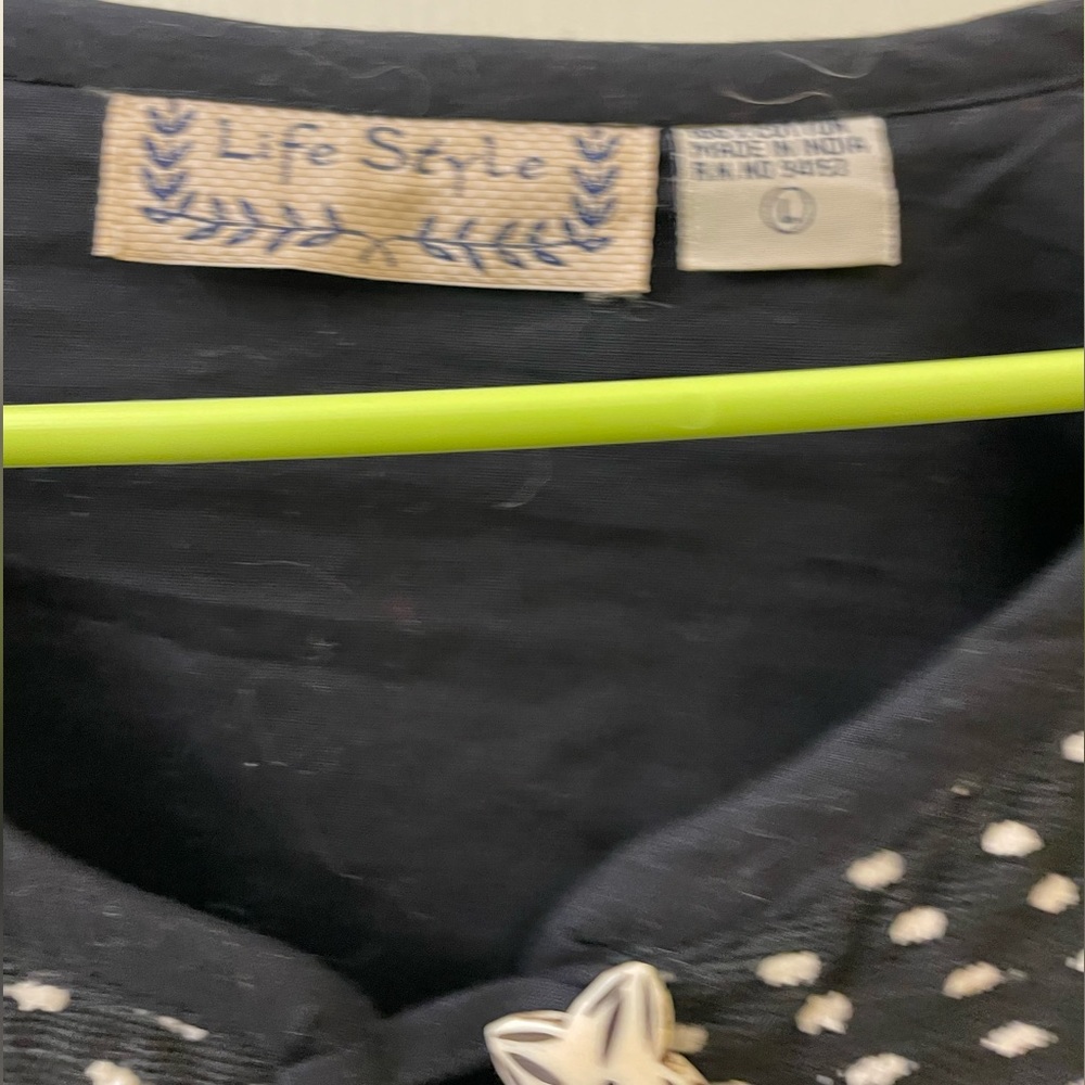 Life style black and cream jacket